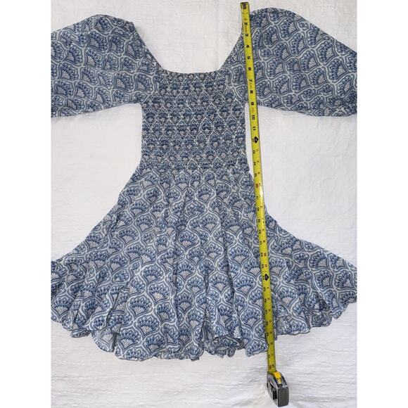 Erica Wilson Nantucket Fan Flare Prairie Boho Maiden Cottagecore Babydoll Sz XS - Picture 14 of 16